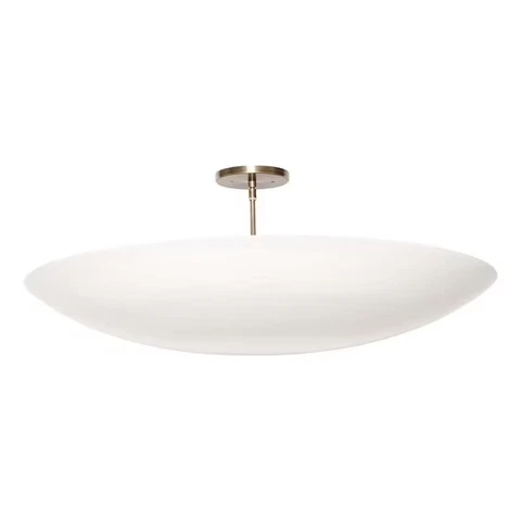 Elegant Ceiling Flushmount light Pendant Mid Century Modern Raw Brass Cover