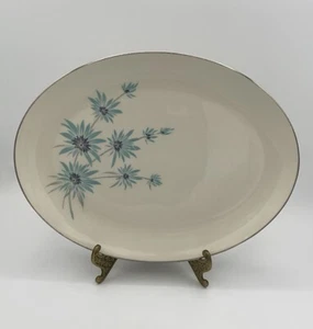 Vintage Triumphed Blue Lerch 14" Platte Platinrand eingestellt SELTEN MCM - Bild 1 von 5
