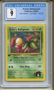 2000 Pokemon Gym Heroes 1. Auflage Erika's Bellsprout 75/132 CGC 9 neuwertig - Bild 1 von 2