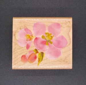 Kathy Davis INKADINKADO 96075 Flower Pedals Block Rubber Stamp - Picture 1 of 3