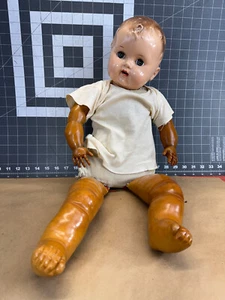 1940s IDEAL Magic Skin Doll Antique w Sleep Eyes. 24” Vtg Doll - Picture 1 of 15
