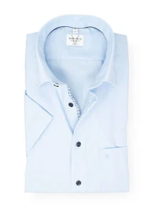 Marvelis Herren Kurzarmhemd Kurzarm Non-Iron Modern Fit,Einfarbig,New Kent - Picture 1 of 3