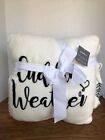 Pillow And Throw Gift Set Velvet Plush Soft 50“ X 60” “Cuddle Weather“