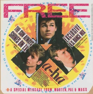 7" A-HA – FLEXI - The Sun Always Shines On T.V.  / UK 1986 - Bild 1 von 2