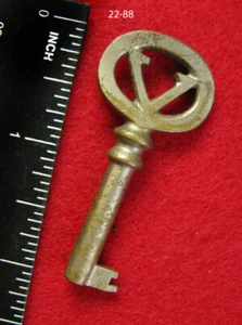 Skeleton Key - RARE Nickel Plated Genuine Victor Victrola Antique Phonograph Key - Picture 1 of 2