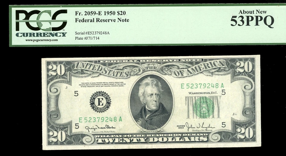 United States 20 Dollars 1950 PCGS 53PPQ Banknotes - Image 1 of 2