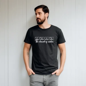 T-shirt personalizzate - ELEMENTO PADRE DI SAGGEZZA - festa del papà - Foto 1 di 2