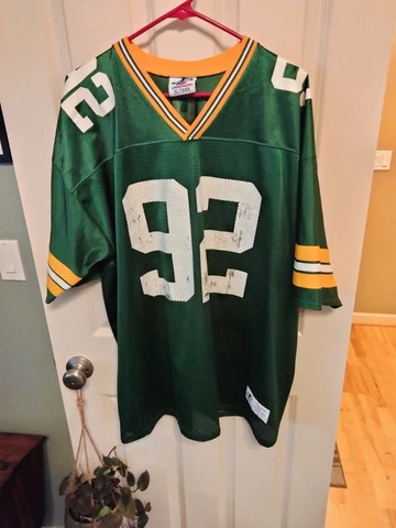 Reggie White #92 Green Bay Packers LogoAthletic Vintage Jersey Size XL Green NFL Cover