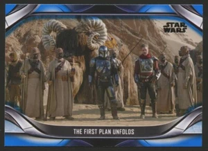 2021 Topps Star Wars The Mandalorian Season 2 Blue THE FIRST PLAN UNFOLDS #10 - Picture 1 of 2