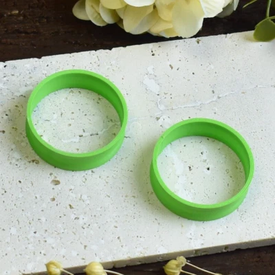 Ultra Light Green Ear Tunnels 10-100mm | Thin-wall Ear Plugs Pair | 3D Print - Image 1 of 4