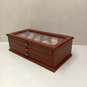 Colección vintage de relojes de bolsillo de cuarzo F x39 en vitrina no probados - Imagen 1 de 14