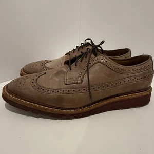 Zapatos de vestir ALLEN EDMONDS para hombre de cuero marrón punta de ala larga Oxford talla 10,5 D - Imagen 1 de 12