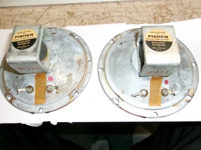 2 VINTAGE FISHER 5" ALNICO MIDRANGE SPEAKERS - Image 1 of 2
