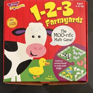 1-2-3 Farmyard! The Moo-rigid Math Game! Complete! - Picture 1 of 4