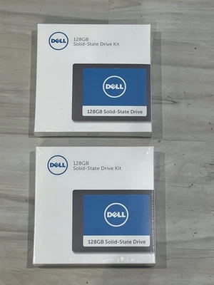 Lot 2x Dell SATA 2.5" SATA Rev. 3.0 (6Gb/s) 128GB Solid State Drive Kit  PV89JT - Image 1 of 3