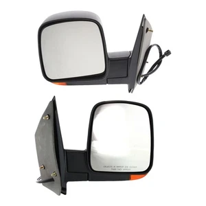 Power Heated Side Mirrors w/ Signal Left/Right Pair Set for 03-07 Express Savana - Picture 1 of 11