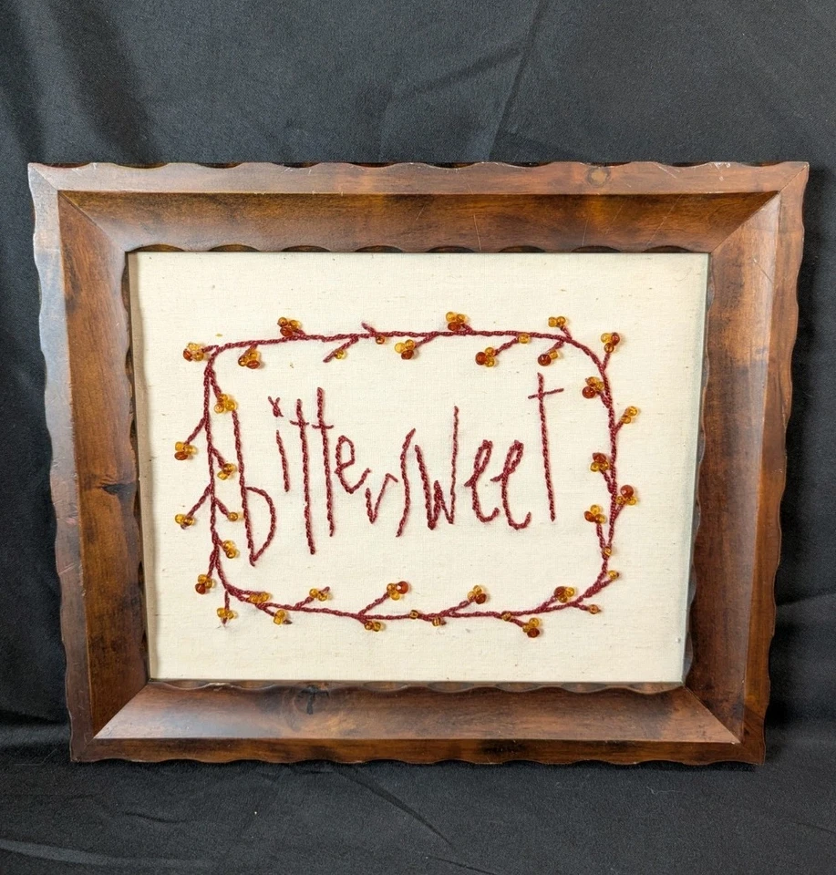 Needle And Thread Needle Work Bittersweet Sign Picture - Image 1 of 3