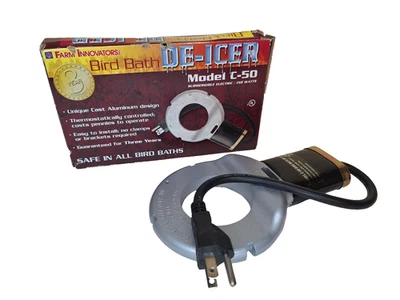 Farm Innovators Bird Bath De - Icer Modelo C-50 Submersível 150 Watt / NÃO TESTADO - Imagem 1 de 4