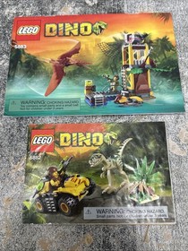 LEGO Dino Instructions Manual Lot 5882 Ambush Attack 5583 Tower Takedown