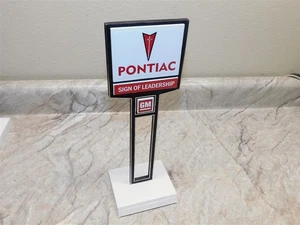  Werbung General Motors Pontiac Autohaus Schreibtischschild, Repro schön! - Bild 1 von 5