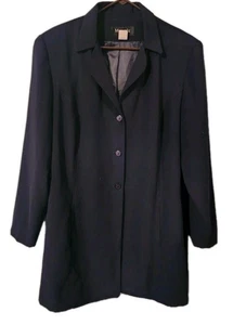 Montee Collection Long Black Blazer Size 18W - Picture 1 of 2