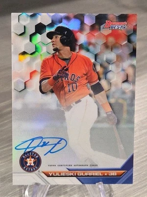 Yulieski Gurriel 2016 Bowman's Best Autograph #B16-YG Houston Astros Foto 1 de 3
