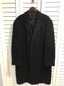 Ralph Lauren Mantel Wolle schwarz komplett gefüttert 45" lang klassisch adrett 46 L - Bild 1 von 6