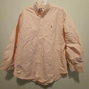 Ralph Lauren Men's Rose Redish Pink Oxford Classic Fit L/S Shirt Size 17-32/33 - Picture 1 of 6
