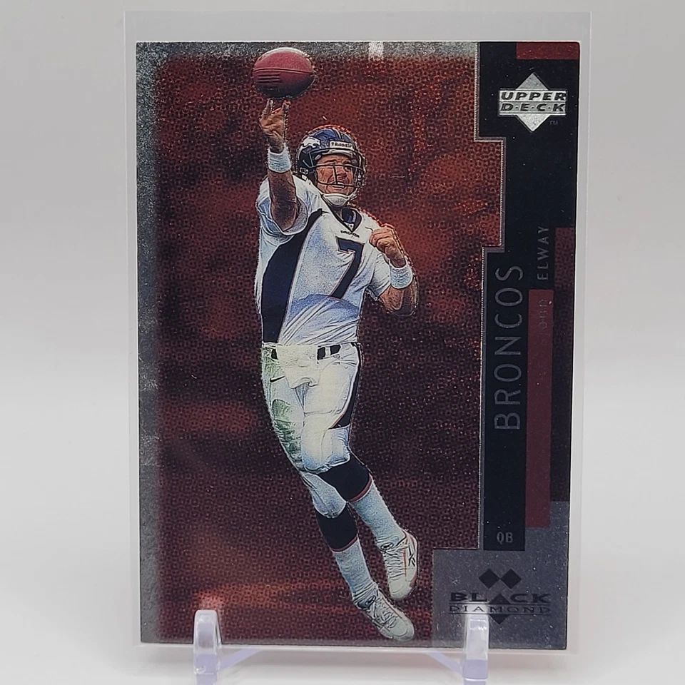 1998 Upper Deck Black Diamond - John Elway #143 Double Diamond - Denver Broncos - Image 1 of 2