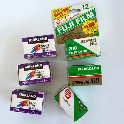 Lot of 6 Vintage Camera Film Fujifilm and Kirkland Color Print Films - Image 1 of 3