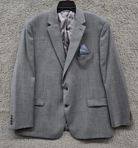 Blazer Lauren Ralph Lauren Para Hombres 48 Gris Regular Lana Sólida Mezcla Poliéster Abotonable - Imagen 1 de 17