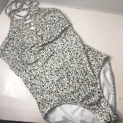 Traje de baño para mujer Athleta XS de una pieza multicolor geométrico verde azul piscina Foto 1 de 4