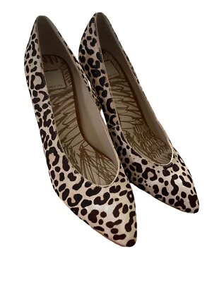 Zapatos de tacón Dolce Vita 8,5 tacones piel real estampados pelo de vaca leopardo guepardo Foto 1 de 4