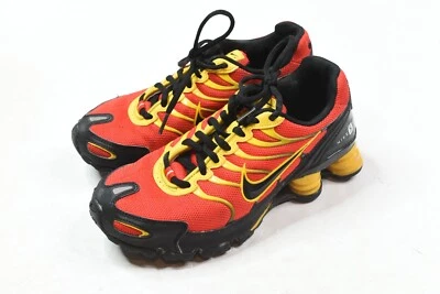 Nike Shox Turbo Vi Tenis Hombres 6 Mujeres 7.5 Rojo Amarillo NIKEiD Con Cordones Foto 1 de 4