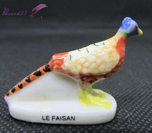 Fève Un oiseau Sauvage " Le Faisan " Bird pheasant #G19 - Imagen 1 de 3