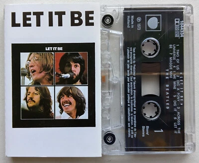 BEATLES - LET IT BE (APPLE 1044334) 1990s EUROPE CASSETTE TAPE REISSUE HOLLAND - Image 1 of 4