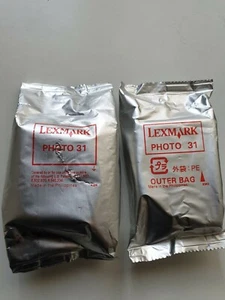 Lexmark 31 x 2 Original Photo Ink Cartridges - Genuine!! Lexmark 31 x 2 - Picture 1 of 5