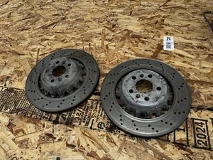 REAR LEFT RIGHT BRAKE ROTOR DISC SET BMW F98 F97 X4 X3 M (2020-2023) OEM - Picture 1 of 6