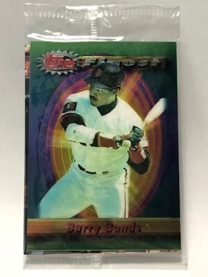 1994 Topps Giants Barry Bonds Superstar Sampler Cello Rare Unopened 3 Card Set - Image 1 of 4