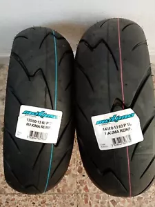 Coppia Gomme SEMI SLICK Mitas MAXIMA 130/60 13 140/60 13 MALAGUTI Phantom F12 - Foto 1 di 2