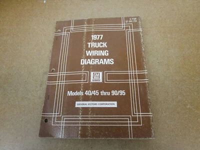 Chevrolet GMC 1977 40-90 C50 C60 cableado eléctrico diagrama manual de servicio Foto 1 de 4