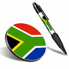 1 x Round Coaster & 1 Pen - South Africa Pretoria Flag #9121