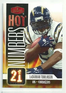 2006 Flair Showcase LaDainian Tomlinson Hot Numbers Chargers #HN14 - Picture 1 of 1