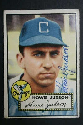Howie Judson (d.2020) Chicago White Sox Autographed 1952 Topps #169 Signed Card  - Image 1 of 3