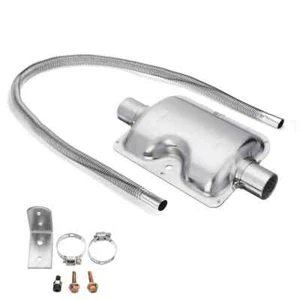 Tubo de escape de acero inoxidable de 60 cm silenciador de 24 mm calentador de aire diésel para estacionamiento de automóviles - Imagen 1 de 8