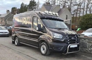 Roof Bar + LEDs For Saic Maxus Deliver 9 Front Medium High Van Stainless Tube - Picture 1 of 5