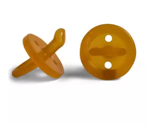 Natural Rubber Soother Orthodontic Dummy Twin Pack Large 6 Months - Picture 1 of 2