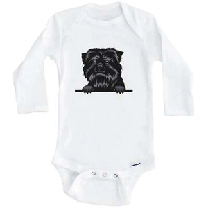 Affenpinscher Dog Breed Cute One Piece Long Sleeve Baby Bodysuit - Picture 1 of 2