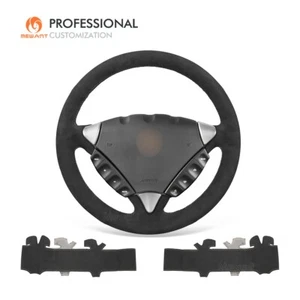 MEWANT DIY Custom Black Alcantara Steering Wheel Cover for Porsche Cayenne 2004 - Picture 1 of 10