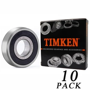 (10 Pack) TIMKEN 6305-2RS 25X62X17MM Double Rubber Seal Ball Bearings 6305RS - Bild 1 von 4